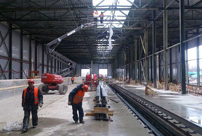 Строительство депо для скоростных поездов «Сапсан»