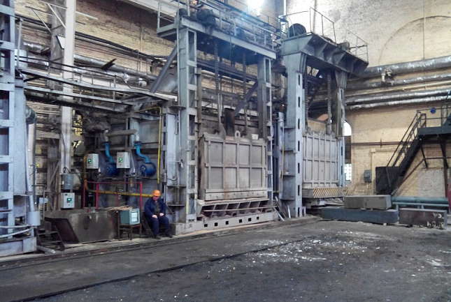 Устройство фундамента ковочных печей на Ижорском заводе